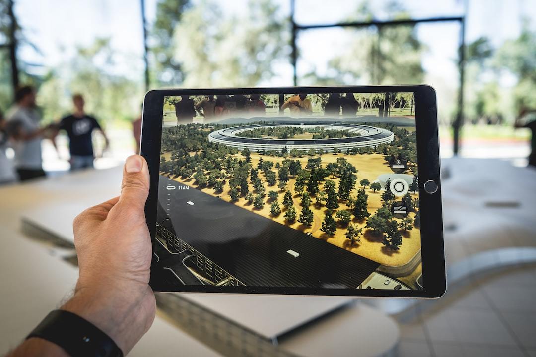 picture of tablet with AR overlay